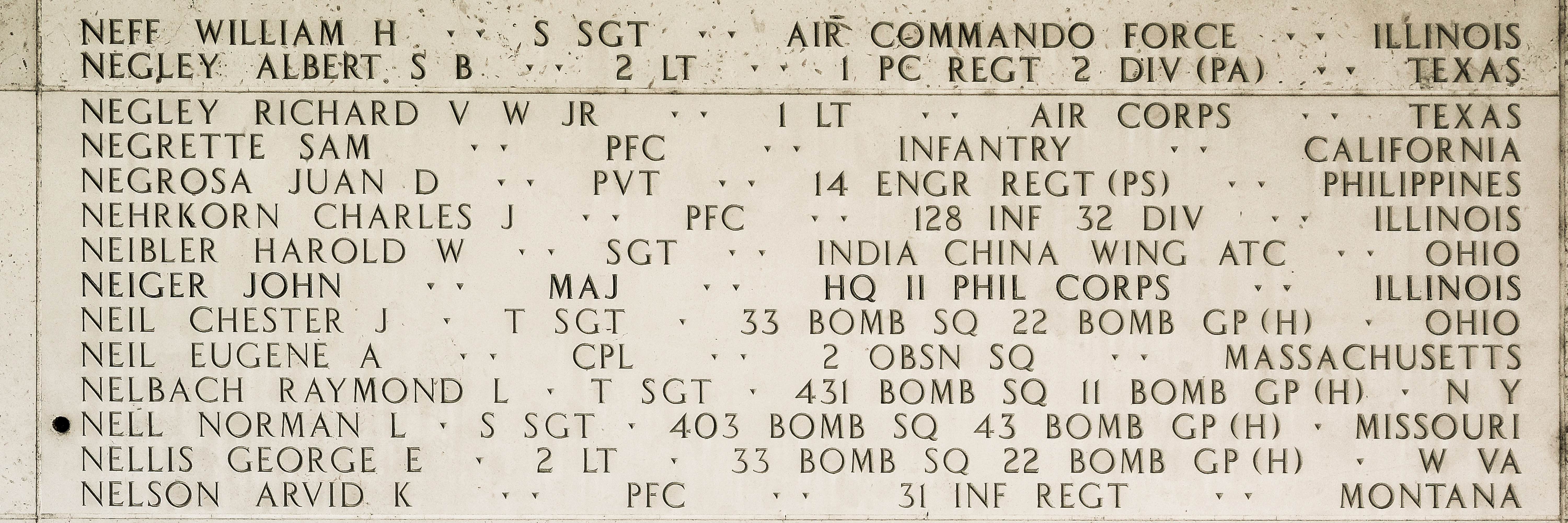 Chester J. Neil, Technical Sergeant